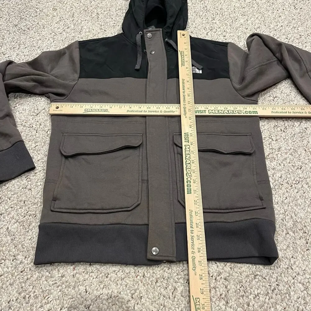 The North Face Rivington Full Zip Hooded Jacket M Gray Gorpcore Outdoor Hike